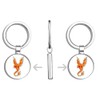 HJ Media Phoenix Metal Round Metal Key Chain Keychain Ring