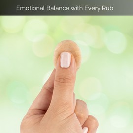 Peach Moonstone Worry Stone for Anxiety Relief – Polished Thumb Stone for Meditation, Stress Relief & Healing – Pocket Sized Crystal for Chakra Balancing & Spiritual Gift for Women & Men