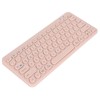Wireless Keyboard 78 Keys Round Keycaps Slim Compact Retro Quiet