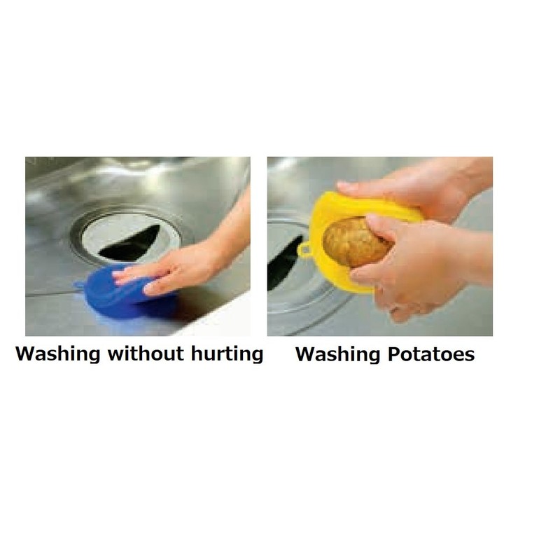 岡部洋食器 シリコン たわし イエロー TW-01