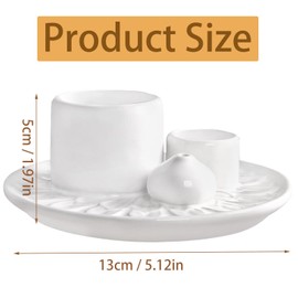 Incense Tray, Palo Santo Holder, 4 in 1 Multi-Functional Incense Burner Holder, Incense Sticks Holder with Ash Catcher Plate, Incense Holder, Incense Holder, for Meditation Room Yoga