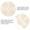 sourcing map 4 Pcs 18x12 Inch Handmade Crochet Doilies, Polyester