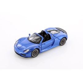 Showcasts 918 Spyder Open Top Sports Car, Blue 68243BU - 1/24 Scale Diecast Model Car