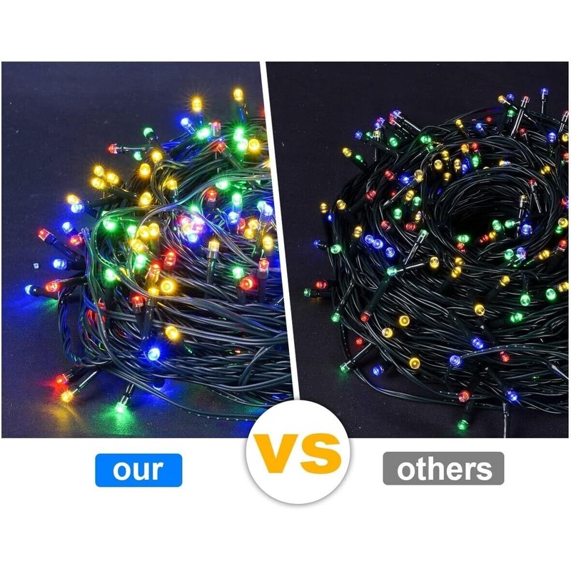 Weillsnow WATERPROOF 164FT STRING 500 LED LIGHTS MEMORY FUNCTION 8