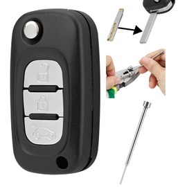 For Renault Clio 2010 Key 3 Buttons For Renault Key For Renault Master Key Fob For Renault Modus Key For Key Fob Renault Megane For Renault Clio MK3 Key with Pin Removal Tools