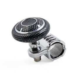 uxcell Carbon Fiber Pattern Folding Steering Wheel Knob Power Handle Grip Ball for Auto Car