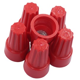 Marvexi 300Pcs Red Electrical Wire Connectors, Spring Insert Screw Terminals Twist Nuts, Assortment Set Wire Caps for Electrical Wiring/DIY Enthusiasts