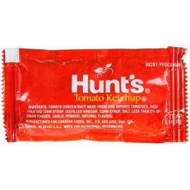 Tomato Hunts 9 Gram Portion Packets Tomato Ketchup - 1000/Case