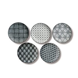 アワサカ komon パン皿セット 7-1960 ホワイト 7×19×18.5cm