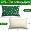AnyDesign St. Patrick's Day Rectangle Pillow Covers Green Shamrock Lucky
