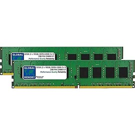 32GB (2 x 16GB) DDR4 2666MHz PC4-21300 288-PIN DIMM MEMORY RAM KIT COMPATIBLE WITH PC DESKTOPS/MOTHERBOARDS