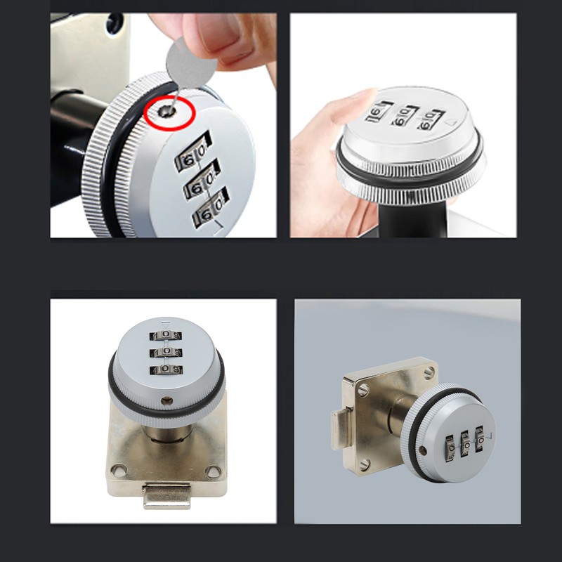 Combination Cam Lock Zinc Alloy Keyless Password Drawer Lock for