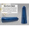 Blue Agate Crystal Towers ~ Natural Healing Crystal Point Obelisk