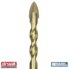 Draak 10mm Tile 4 Point Carbide Twist Spiral 1/4 Hex