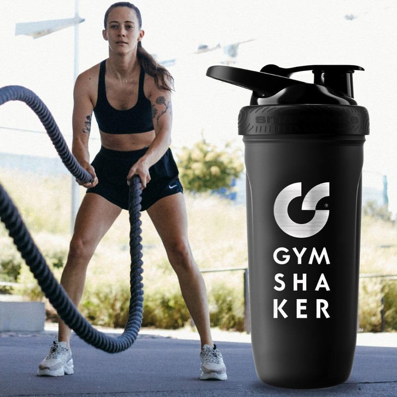 GYMSHAKER Stainless Steel Shaker 900 ml - Honeycomb Structure Strainer