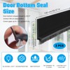 Huakaile 2 Pack Rubber Door Sweep, 39" x 2" Under
