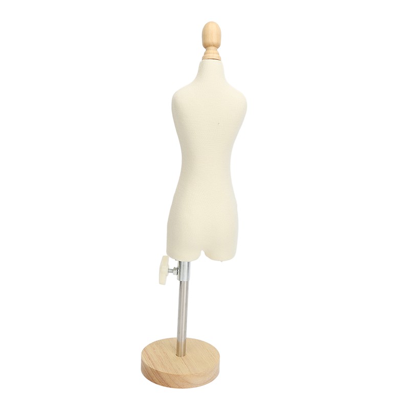 Dress Form Female Mannequin Torso Mini Dress Model with Wooden