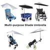 G4Free UPF 50+ Adjustable Beach Umbrella XL with Universal Clamp
