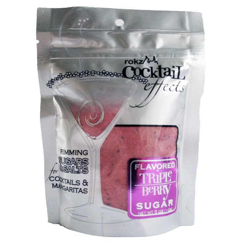 rokz Triple Berry Cocktail Sugar, drink rimmer (3 pack)