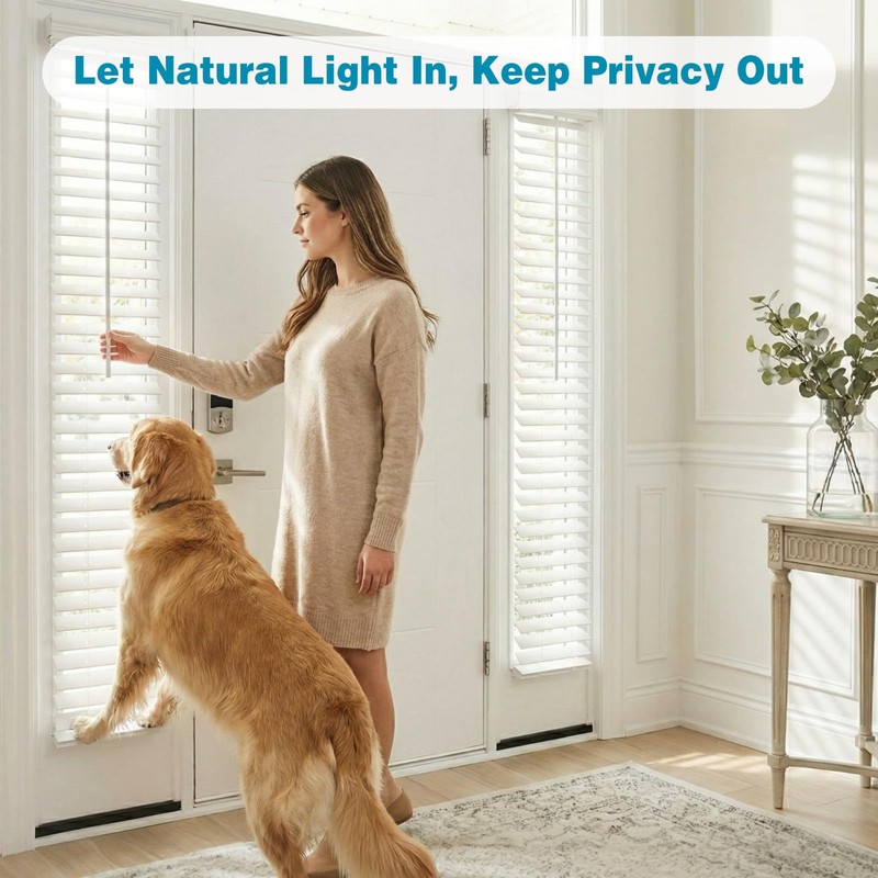 DoubleFill 2 Pack 8.5'' x 72'' Cordless Sidelight Blinds 2''