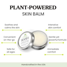 Isabella's Clearly RASH, Bálsamo Calmante para la Piel, Ayuda a Aliviar la Picazón, las Erupciones Cutáneas y la Piel Seca Irritada | Producto Natural