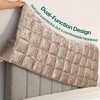 Headboard Cover Bed - Thickened Soft Stretch Slipcover Flannel Fabric,