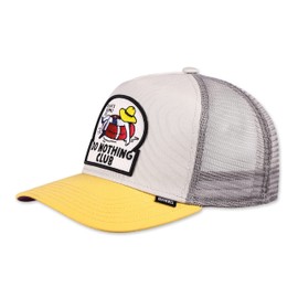 Djinns - DNC New 1.6 (Grey/Sunny Yellow) - Trucker Cap Mesh Cap Hat Caps, Grey/sunny yellow