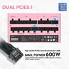 Vetroo 1000W Pink Power Supply ATX 3.1 Ready Dual PCIe