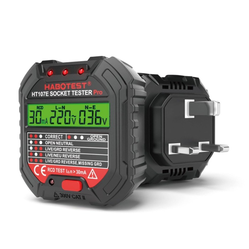 CENPEK Socket Tester Mains Outlet Tester with Voltage Display 90-250V