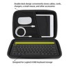 Kingshion Hard Keyboard Case, Hard Travel Storage Case Compatible with
