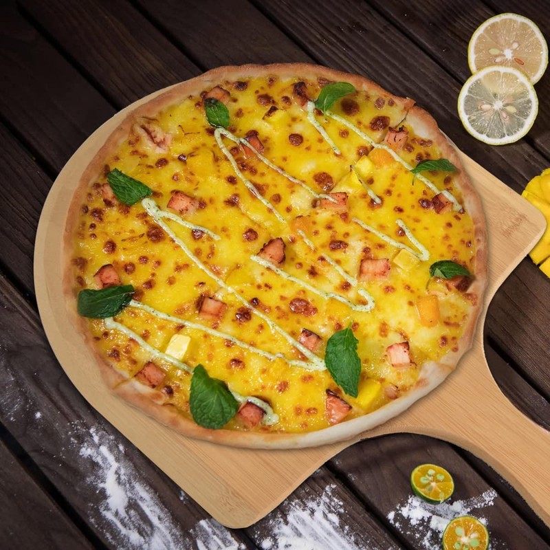 homEdge Pizza Stone Set, Heavy Duty Round Cordierite Baking Stone