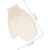 Guantes de Baño de Sisal Beige de Doble Cara para