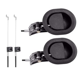 xocome Universal Sofa Chair Recliner Release Pull Handle Replacement Parts with Cable Metal Couch Style Pull Chair Release Handle fits Ashley and Major Recliner Brands Sofa (2 pieces Black)