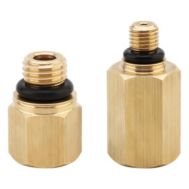 ePathChina High Pressure Fuel Rail Adapters Fit for Ford 6.0L Engine, Brass Oil Rail Adapters Leak Test Kit