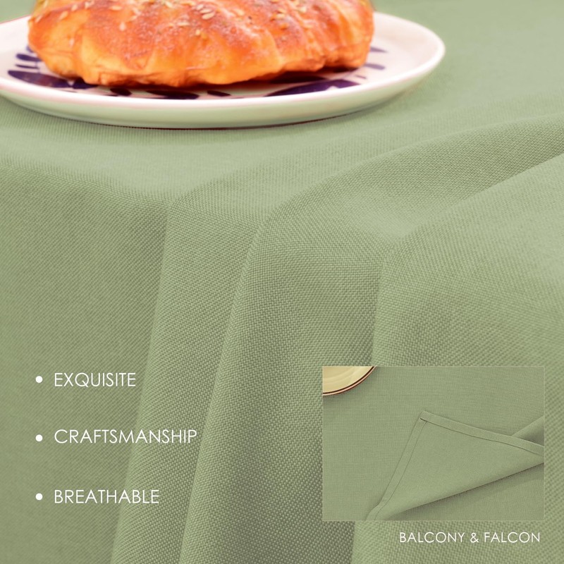 BALCONY & FALCON Table Cloth Wipe Clean Rectangular Water Resistant