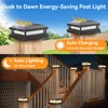 Brightever 4x4 Solar Post Cap Lights Outdoor 8 Packs, Waterproof