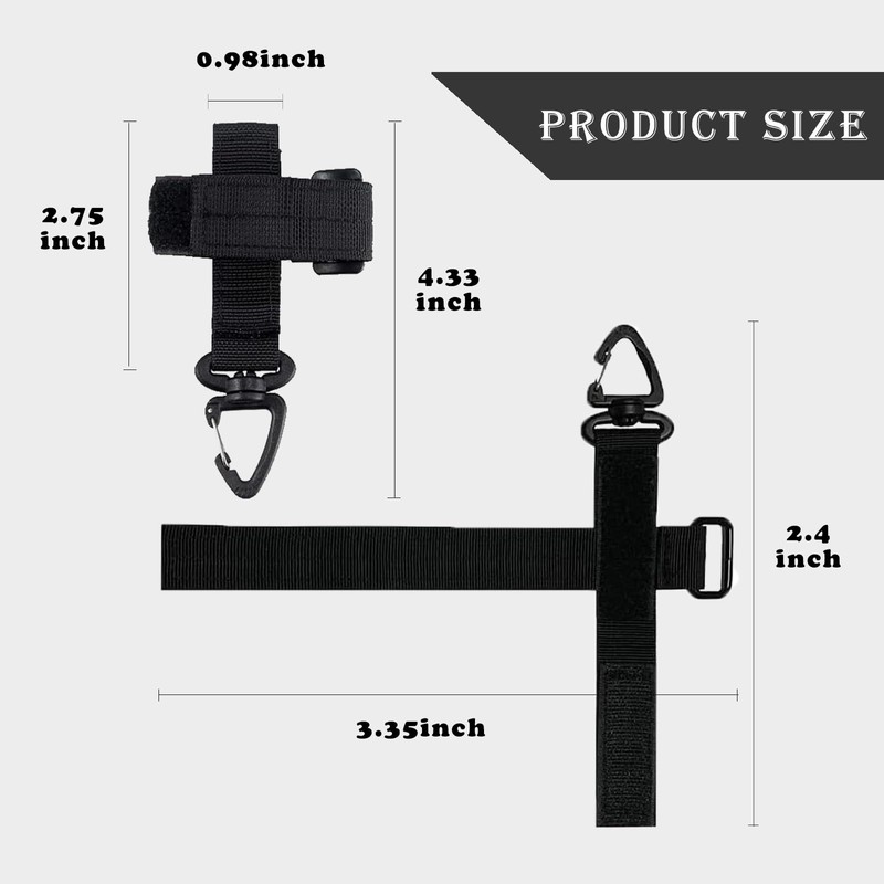 2Pcs Glove Strap Keeper with Adjustable Hook and Loop Strap,