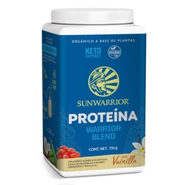 Sunwarrior Warrior Blend Proteína Vegana Orgánica en Polvo | Proteina Vegetal con BCAA, Aminoácidos y Proteína de Chícharo y Baya de Goji | Sin Gluten