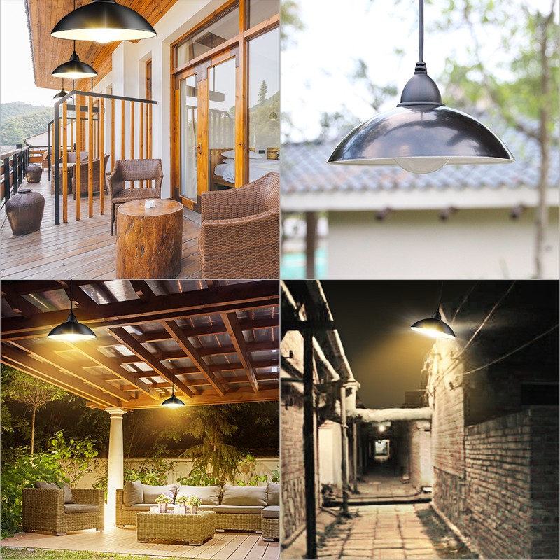 Tomshine Solar Pendants Light with Remote Control Brightness Adjustable 12