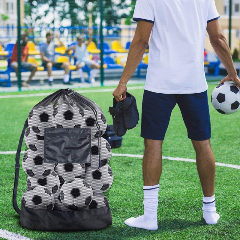 BROTOU Extra Large Drawstring Mesh Bag for Balls, Waterproof Storage