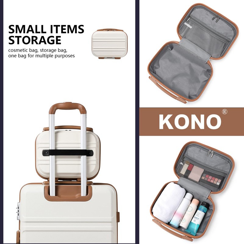 KONO Cosmetic Case Hard Shell Small Beauty Case Women's Hand