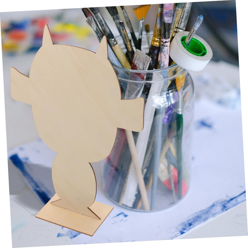 jojofuny 5pcs Wooden Portrait Clay Board Creative DIY Art Board