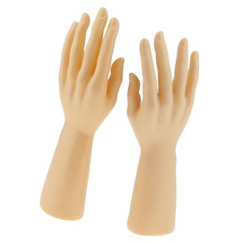 Sharplace 1 Pair Mannequin Hands for Jewellery Organiser, Jewellery Stand, Stand for Bracelets & Watches, Jewellery Cabinet Organiser for Watch, Glove, Jewellery, Skin