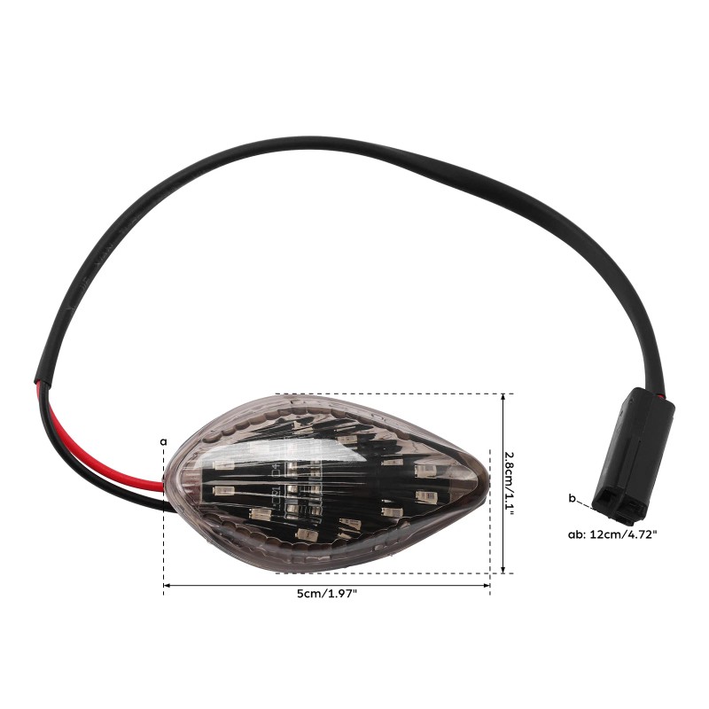 TCMT Front Amber Flush LED Turn Signal Light Fit For