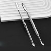 2 PCS Nagelhautschieber, 2 in 1 Nagelhautschneider Nagelpflege Werkzeug, Edelstahl