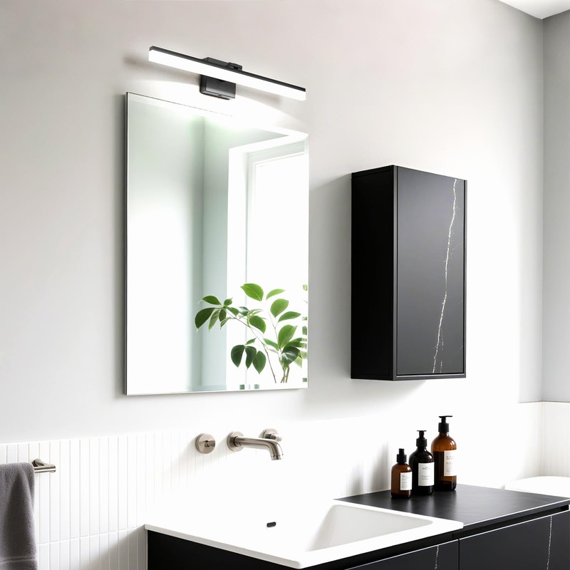 Velumina Modern Bathroom Mirror Light 24W Dimmable 5CCT Mirror Cabinet