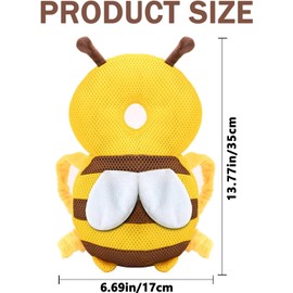 YSHIGUING Baby Head Protector, Adjustable Toddlers Baby Walker Head Protection Head Safety Pad Cushion Backpack, Baby Head and Back Protection for Crawling and Walking