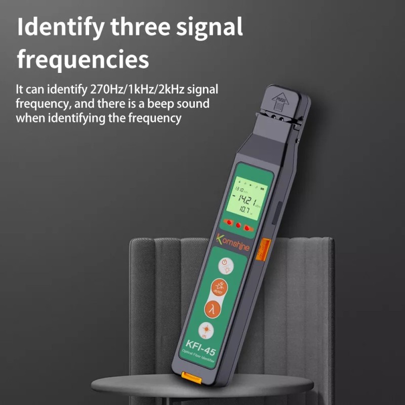 Komshine KFI-45 Fiber Identifier with OPM&10mw VFL Function -70~+6dBm Test