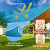 SUNLAX Sun Shade Sail 10' x 10' x 14' Turquoise