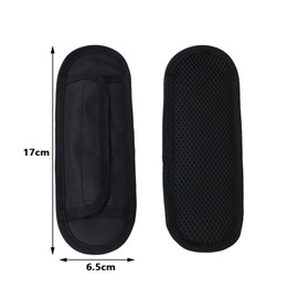 2PCS Tactical Shoulder Strap Pads, Black Backpack Strap Pads, Shoulder Relief Pad for Laptop Bag Guitar Safety Belt Tactical Bag (17 * 6.5cm)